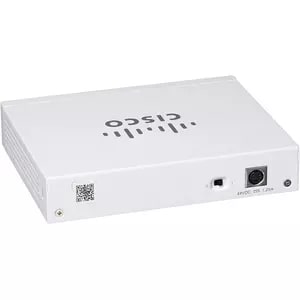 Cisco Switch CBS110, No administrable, 8 puertos Gigabit Ethernet, solo 4 puertos soportan PoE con 32W totales, de escrito