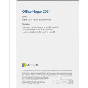 Microsoft Office Home 2024 - Apps clásicas: Word, Excel, PowerPoint, OneNote de Compra única para 1 PC/MAC - Caja

