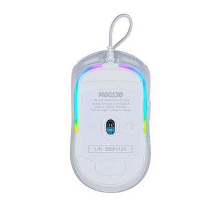"Mouse Gamer Game Factor Óptico MOG530, Alámbrico, USB, 12.000DPI, Blanco

"