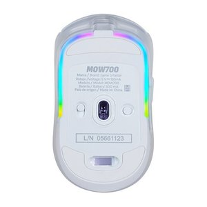 MOUSE GAME FACTOR MOW700 INALÁMBRICO, CARCASAS INTERCAMBIABLES 2.4G BT PIXART 3395 26
