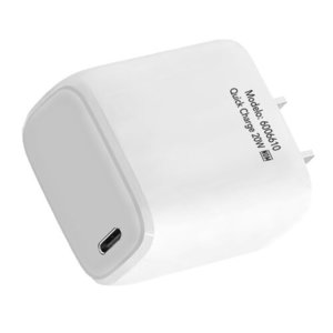 BROBOTIX CARGADOR TIPO C PARA PARED DE 20W CARGA RÁPIDA, COLOR BLANCO, 1 PUERTO USB TIPO C HEMBRA, NO INCLUYE CABLE