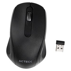 Mouse Acteck Inalámbrico  Optimize MI240 / 2.4 GHz / Hasta 1200 DPI / 2 Botones / Slim / 2x Bat AAA Incluida / Essential N