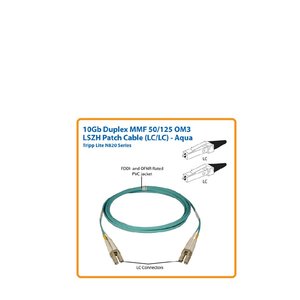 10GB DUPLEX MULTIMODE 50/125 OM3 LSZH FIBER PATCH CABLE-LC/LC -