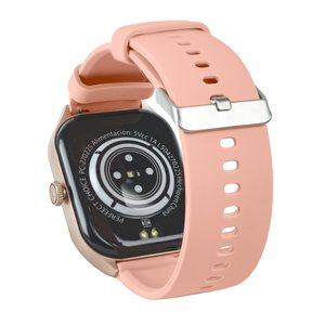 Perfect Choice Smart Watch - Rosa Case Color - Rosa Band Color - LAN inalámbrica - Podómetro - Altavoz, Notificación push,