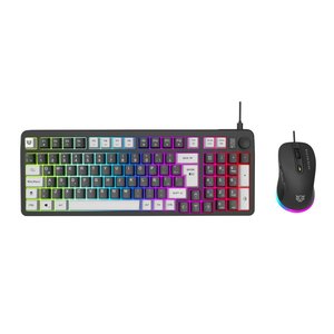 Combo Gamer Balam Rush 2 en 1 Alámbrico Squad Conquest KG515 / Teclado + Mouse / USB 2.0 / Mouse Óptico + 7200 DPI + Tecla