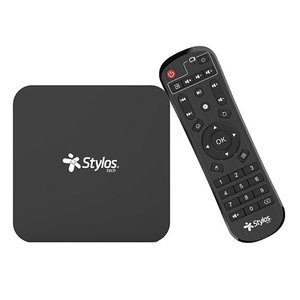 Stylos tv box smart 4k+ android 10+ 16gb+2gb +2 x usb 2.0+wifi color negro