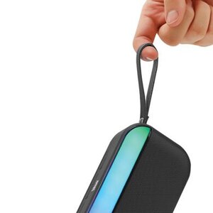 BROBOTIX BOCINA BLUETOOTH CON SUBWOOFER E ILUMINACIÓN RGB, COMPACTA Y CON GRAN POTENCIA, BATERIA RECARGABLE, RADIO FM, SE 