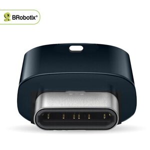 BROBOTIX LECTOR DE TARJETAS MICROSD A USB-C, VERSIÓN 2.0, CUENTA CON INDICADOR LED , PLUG AND PLAY. COLOR NEGRO
