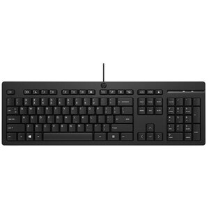 TECLADO ALAMBRICO HP 125 USB-A 180CM NEGRO 50 RECICLADO 1YW