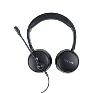 DIADEMA ESTEREO ALAMBRIACA COLOR NEGRO, CABLE USB,TIENE  ALTA CALIDAD DE SONIDO NITIDA Y CLARA. EL MICROFONO INTEGRADO GAR