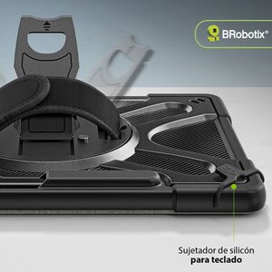 BROBOTIX FUNDA DE USO RUDO PARA TABLETA MICROSOFT® SURFACE® PRO 12 DE 12". INCLUYE: CORREA DE HOMBRO DESMONTABLE, CORREA D