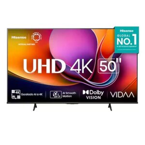 "HISENSE PANTALLA 50 PULG LED 4K UHD SMART TV CON REGULADOR VICA T-1
"