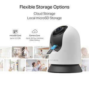 "Pan/Tilt Home Security WiFi Camera
"