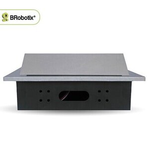 "BROBOTIX CAJA PARA MESA CON PUERTOS HDMI, USB-A, USB-C, RJ45 CAT6 Y CORRIENTE ELÉCTRICA, INCLUYE BOTÓN DE APERTURA, COLOR