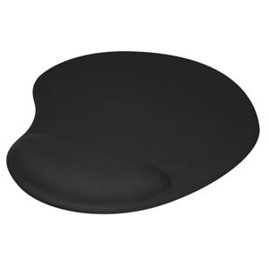 BROBOTIX MOUSEPAD TIPO GEL, CON DESCANSA MUÑECAS, COLOR NEGRO, SUPERFICIE DE BAJA FRICCIÓN PARA UN MOVIMIENTO RÁPIDO SIN E