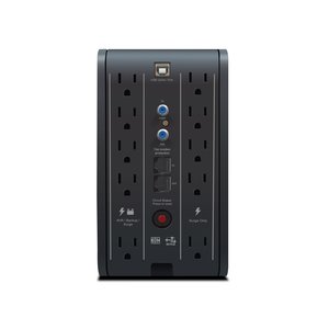 No-Break R-SMART 1010, 1000 VA, 500 Watts, 6 contactos tipo NEMA5-15R (4 contactos con respaldo, AVR y supresión de picos 