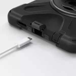 BROBOTIX FUNDA DE USO RUDO PARA TABLETA SAMSUNG® GALAXY TAB A9+ DE 11" (X210/X216/X218). INCLUYE: CORREA DE HOMBRO DESMONT