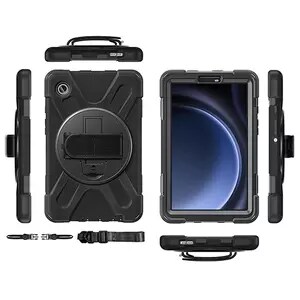 BROBOTIX FUNDA DE USO RUDO PARA TABLETA SAMSUNG® GALAXY TAB A9 DE 8.7" (SM-X110/X115/X117). INCLUYE: CORREA DE HOMBRO DESM