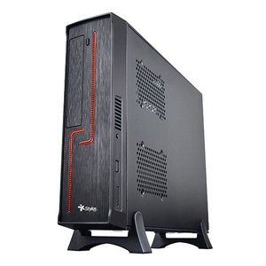 GABINETE STYLOS KEELAN SLIM ITX / USB 2X1.0- 1X3.0/ CON FUENTE DE 550W NEGRO