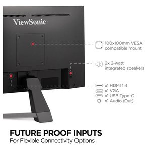 Monitor LED ViewSonic VX2467U 24.0" (61.0cm) Class Full HD - 16:9 - Negro - 23.6" (59.9cm) Viewable - SuperClear IPS - LED