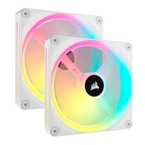 VENTILADORES CORSAIR KIT 2 PZS QX ICUE LINK QX140 BLANCO 140MM RGB