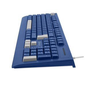Teclado Slim Getttch 8m Pulsaciones Usb Con Reposamanos Azu
