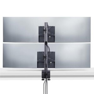 StarTech.com Soporte de Escritorio para Dos Monitores Apilados Verticales de 49" 16:9 o 32:9 - Total de 32kg - VESA - TAA 