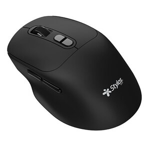 Mouse Stylos - Radiofrecuencia - USB - Óptico - 6 Botón(es) Programable(s) - Negro - Inalámbrico - 2.40GHz - 600 dpi