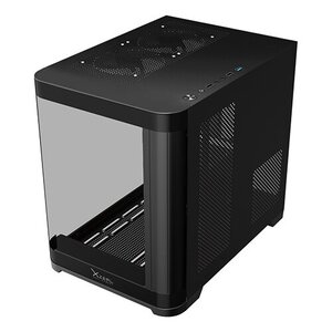 "Gabinete Curvo Xzeal M-ATX/ITX 2x USB 2.0 + 1x USB 3.0 + 3.5 mm + 3 Ventiladores RGB Negro
"