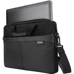 Estuche de transporte Targus Business Casual TSS898DI-70 (Slipcase) para 39.6cm (15.6") Portátil - Negro - Poliéster Body 