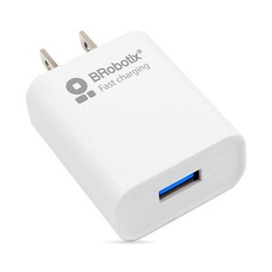 BROBOTIX ADAPTADOR DE CORRIENTE, CARGADOR DE PARED,  COMBO USB DE CARGA RAPIDA, CARGADOR USB 3.0 PARA PARED + CABLE USB TI