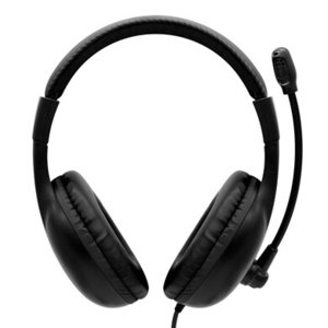 BROBOTIX DIADEMA AUDIFONO TIPO GAMER CON MICROFONO AJUSTABLE, ACOLCHADO EXTRA SUAVE - 1 Conector 3.5 mm para Microfono y A