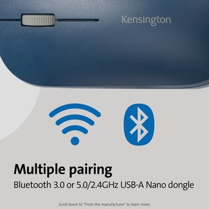 MOUSE KENSINGTON BLUE SURETRACK DUAL WIRELESS