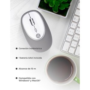 MOUSE TECHZONE TZACMOI16 INALAB RICO GRIS ABS + SILICON 3 BOTONES 1