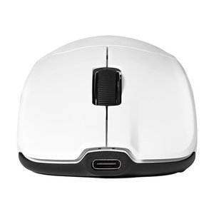 GAME FACTOR MOUSE MOW800, WIRELESS, WIRELESS 2.4G+BT, PIXART 3395, 26,000 DPI, 4K HZ, RGB BASE, ULTRALIGHT 56G, WHITE