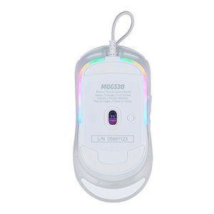 "Mouse Gamer Game Factor Óptico MOG530, Alámbrico, USB, 12.000DPI, Blanco

"