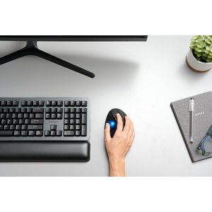 Kensington Trackball TB450, inalámbrico, Bluetoth / 2.4 GHz, 6 botones, burbuja de desplazamiento