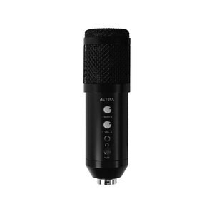 Micrófono Acteck para Computo Devo Plus MC455 / USB A / Condensador / Tripie + Filtros de sonido / Advanced Negro