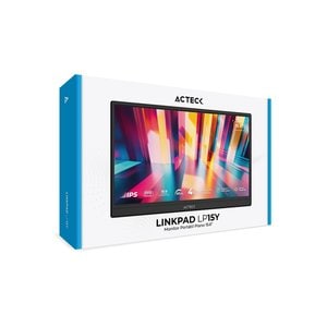 Monitor Portatil Acteck Plano 15.6" IPS / LinkPad LP15Y / FHD / 60Hz / 5ms / 2x Altavoces 1 W / HDR10 / 2x Tipo-C 3.1 + 1x