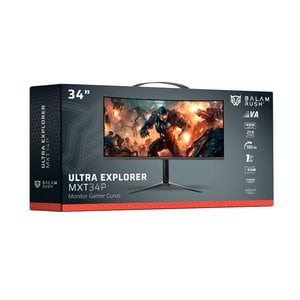 Monitor Gamer Balam Rush Curvo 34" VA / Extreme Earth MGM34P / UWQHD R1500 / 165 Hz / 1ms / PIP+PBP / F-Sync/ G-Sync / Fli
