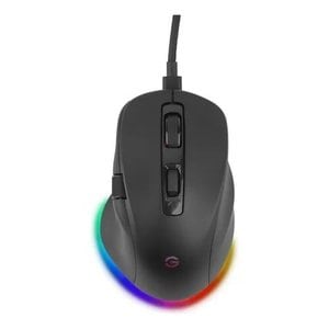 Mouse Gamer Getttech, Inalámbrico/alámbrico, Bluetooth, Usb, 6400dpi, Retroiluminación Rgb, Negro
