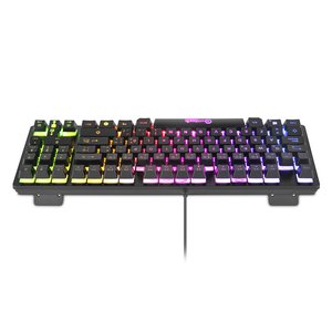 Teclado Gamer Getttech, Iluminación Rgb, USB, Alámbrico, 90 Teclas, 19 Teclas Anti-Ghosting, Para Pc Windows/Mac,Teclado A