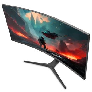 Monitor Gamer Curvo Yeyian Va 34 , 180hz, 1ms, 3440x1440 Wide Quad Hd, Luces Rgb, Hdmi 2.1, Displayport, Freesync, G-sync,
