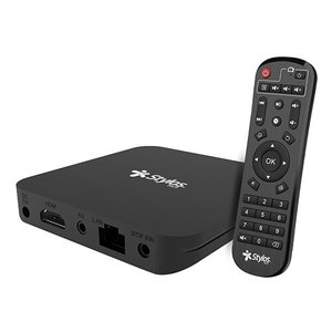 Stylos tv box smart 4k+ android 10+ 16gb+2gb +2 x usb 2.0+wifi color negro
