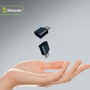 BROBOTIX LECTOR DE TARJETAS MICROSD A USB-C, VERSIÓN 2.0, CUENTA CON INDICADOR LED , PLUG AND PLAY. COLOR NEGRO
