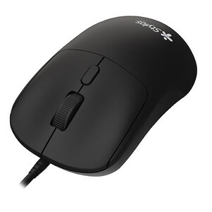 Mouse Stylos - USB - Óptico - 3 Botón(es) - Negro - Cable - 600 dpi
