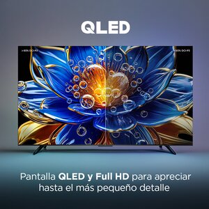 "PANTALLA TCL 43 INC QLED FLAT FHD GOOGLE TV DOLBY AUDIO 2X10W
"