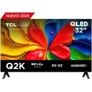 SMART TV TCL 32 INC QLED FLAT HD GOOGLE TV DOLBY AUDIO 2X8W 60 HZ