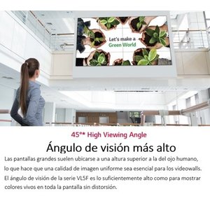 LG Videowall 55", 500 nits, Bezel 2.25mm, Operación 24/7, Panel Technology IPS
