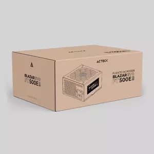 Fuente de Poder Acteck ATX Blazar Evo FT500E / 500W / 1xATX 20+4 + 1xATX12V + 2xSATA / 1xMolex / Advanced Negro